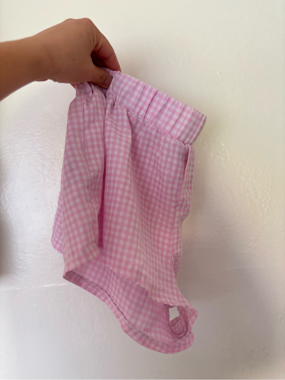 Women's Edikted Pink Gingham Shorts